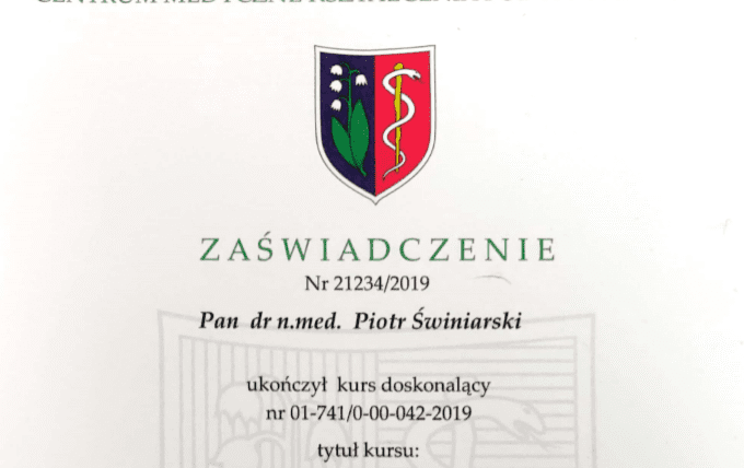 Ukończenie kursu Andrologia Kliniczna